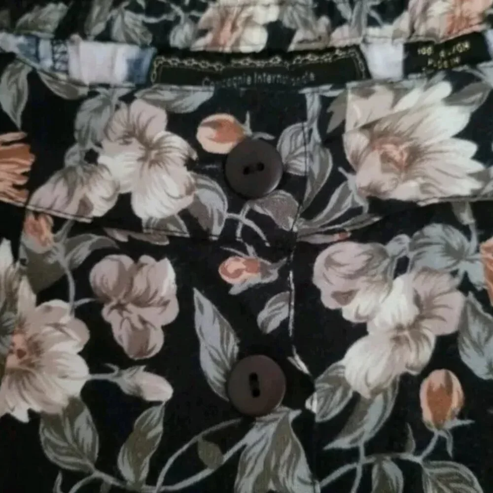 Vintage Compognie Internationale Express Floral Fairy Cottagecore Maxi Skirt M - Picture 9 of 11